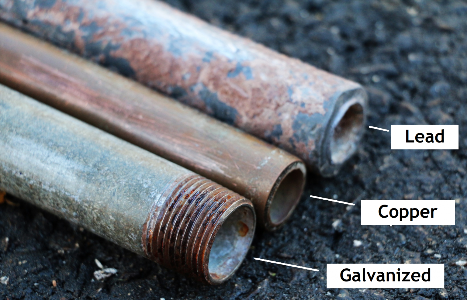 Lead Materials Example Lead Pipes | Learn About My Inspection