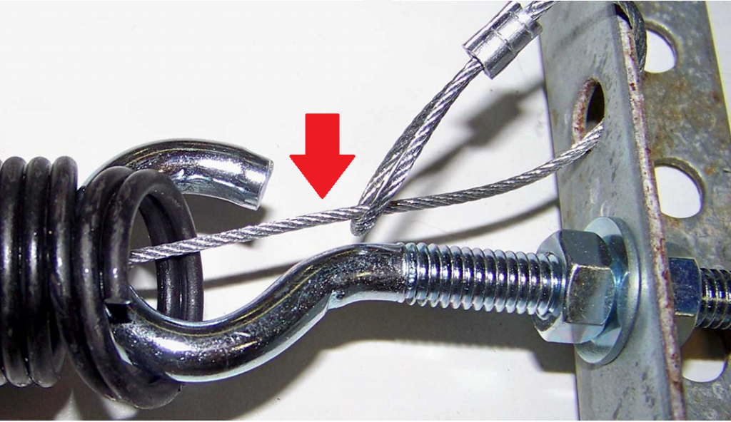 garage door safety cable